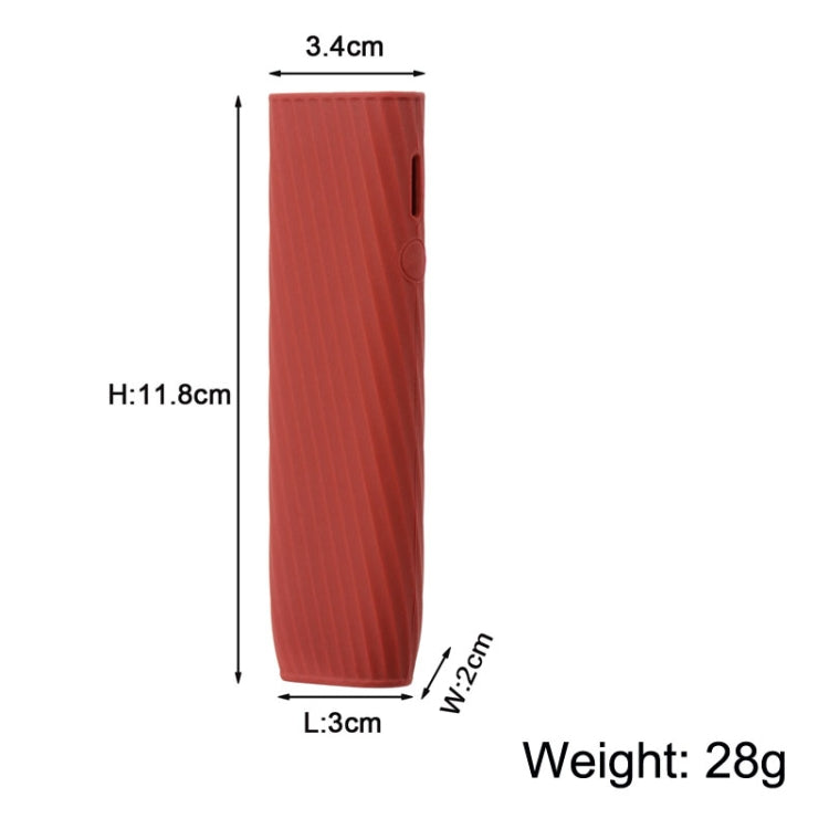 เคสซิลิโคนทแยงบุหรี่อิเล็กทรอนิกส์สำหรับ IQO ILUMA ONE, สีดำ, สีน้ำเงินเข้ม, สีเขียว, สีม่วงอ่อน, สีแดงกุหลาบ, สีเขียวมิ้นท์, สีชมพู, สีทอง, สีแดง
