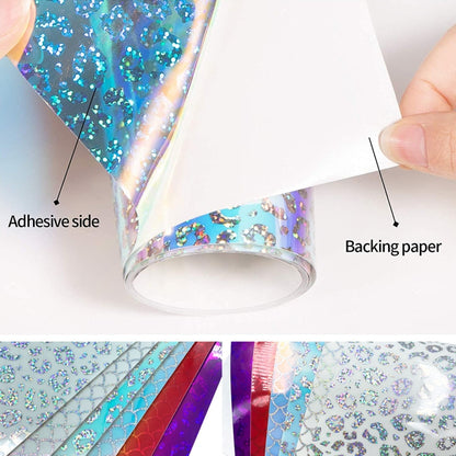 Gradient Self Adhesive Vinyl DIY กราฟิกสำหรับตกแต่งบ้านรูปลอกหน้าต่าง, White Leopard Print 30.5cm x 50cm, White Leopard Print 30.5cm x 100cm, Blue Leopard Print 30.5cm x 50cm, Blue Leopard Print 30.5cm x 100cm, Colored  Leopard Print 30.5cm x 50cm     ...