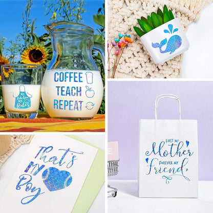 Gradient Self Adhesive Vinyl DIY กราฟิกสำหรับตกแต่งบ้านรูปลอกหน้าต่าง, White Leopard Print 30.5cm x 50cm, White Leopard Print 30.5cm x 100cm, Blue Leopard Print 30.5cm x 50cm, Blue Leopard Print 30.5cm x 100cm, Colored  Leopard Print 30.5cm x 50cm     ...