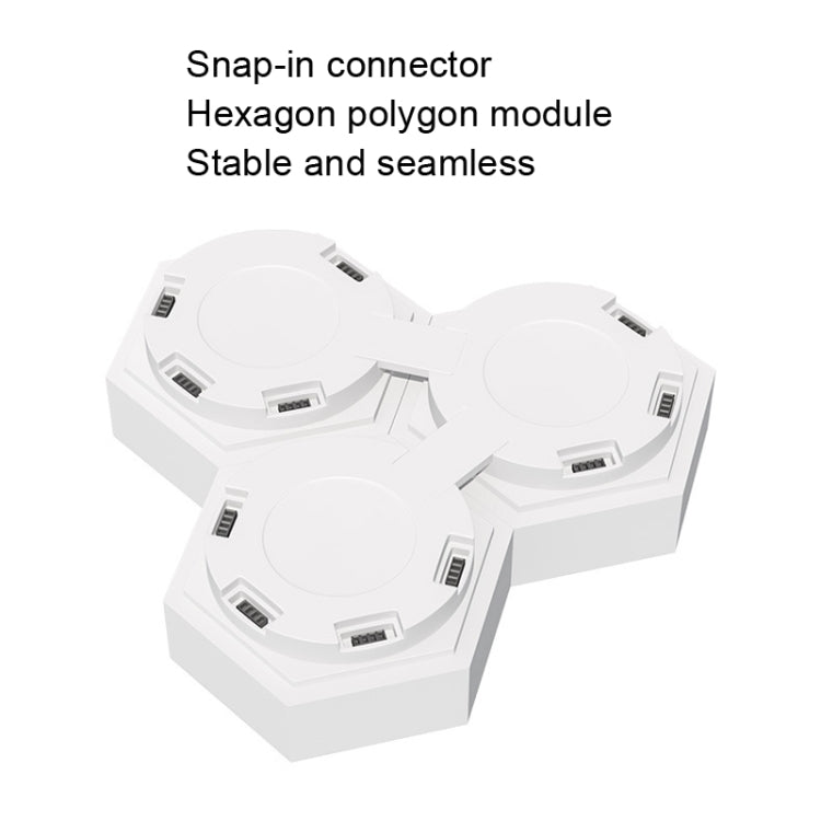 ไฟกลางคืนรังผึ้ง LED ควอนตัม RGB บรรยากาศไฟตกแต่ง สไตล์:, USB Touch Colorful, USB Touch 3 Color, USB Remote Control Colorful