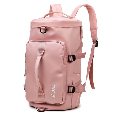 375 กระเป๋าเป้เดินทางสะพายข้างกันน้ำและทนต่อการสึกหรอขนาดใหญ่, สีดำ, Fog Blue, สีฟ้า, Taro Purple, Charming Purple, Cherry Pink, สีชมพูอ่อน, Jelly Green