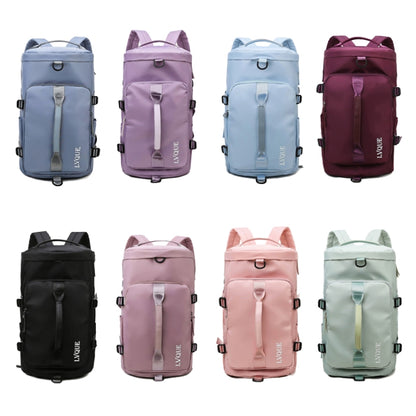 375 กระเป๋าเป้เดินทางสะพายข้างกันน้ำและทนต่อการสึกหรอขนาดใหญ่, สีดำ, Fog Blue, สีฟ้า, Taro Purple, Charming Purple, Cherry Pink, สีชมพูอ่อน, Jelly Green