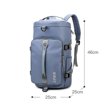 375 กระเป๋าเป้เดินทางสะพายข้างกันน้ำและทนต่อการสึกหรอขนาดใหญ่, สีดำ, Fog Blue, สีฟ้า, Taro Purple, Charming Purple, Cherry Pink, สีชมพูอ่อน, Jelly Green