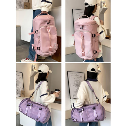 375 กระเป๋าเป้เดินทางสะพายข้างกันน้ำและทนต่อการสึกหรอขนาดใหญ่, สีดำ, Fog Blue, สีฟ้า, Taro Purple, Charming Purple, Cherry Pink, สีชมพูอ่อน, Jelly Green