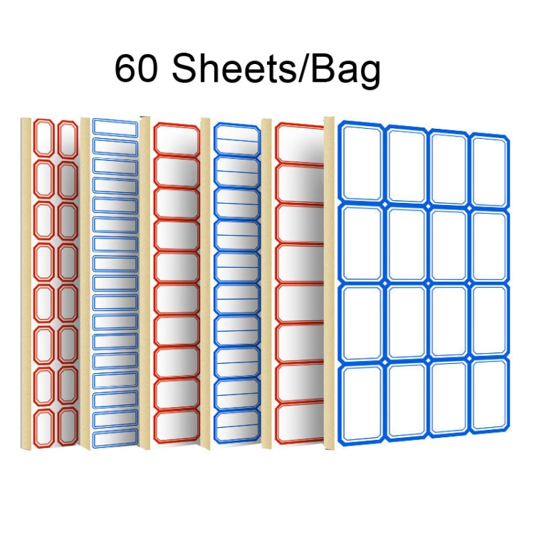 2 ถุง สติ๊กเกอร์ฉลากขนาดเล็กมีกาวในตัวเขียนด้วยลายมือ, 4608 Red 50x28mm, 4608 Blue 50x28mm, 4621 Red 26x15mm, 4621 Blue 26x15mm, 4622 Red 28x20mm, 4622 Blue 28x20mm, 4623 Red 28x20mm, 4623 Blue 28x20mm, 4625 Red 37x25mm, 4625 Blue 37x25mm              ...