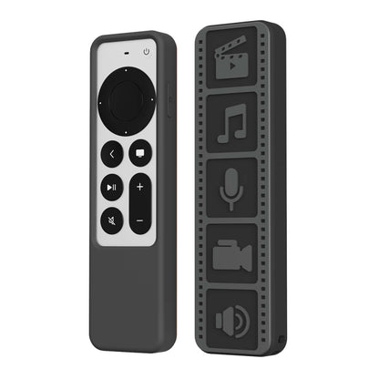 ซิลิโคนรีโมทคอนโทรลฝาครอบป้องกันการลื่นกันน้ำสำหรับ Apple TV 4K 2021, (Brown), (Black), (Gray White), (Luminous Color)