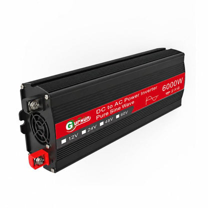Gurxun 6000W อินเวอร์เตอร์ไซน์เวฟพลังงานสูงพร้อมจอแสดงผลดิจิตอลเดี่ยว, 6000W 12V-220V, 6000W 24V-220V, 6000W 48V-220V, 6000W 60V-220V