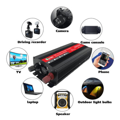 Gurxun 6000W อินเวอร์เตอร์ไซน์เวฟพลังงานสูงพร้อมจอแสดงผลดิจิตอลเดี่ยว, 6000W 12V-220V, 6000W 24V-220V, 6000W 48V-220V, 6000W 60V-220V