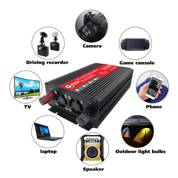 Gurxun 12000W อินเวอร์เตอร์ไซน์เวฟรถยนต์ในครัวเรือนพลังงานสูง, 12000W 48V To 220V, 12000W 12V To 220V, 12000W 24V To 220V, 12000W 60V To 220V, 12000W 12V To 110V