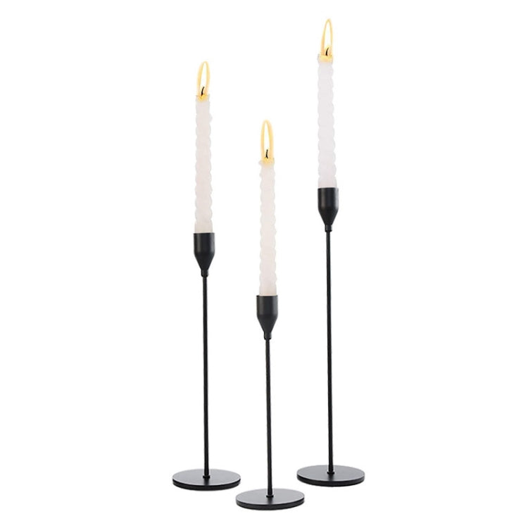 3 ชิ้น / ชุดของตกแต่งบ้านงานแต่งงานเชิงเทียนเหล็กดัดสไตล์:, 3 PCS / Set Thin Bottom (Black), 3 PCS / Set Thin Bottom (Imitation Gold), 3 PCS / Set Thin Bottom (Silver), 3 PCS / Set Thin Bottom (Gold), 3 PCS / Set Thick Bottom (Black)                   ...