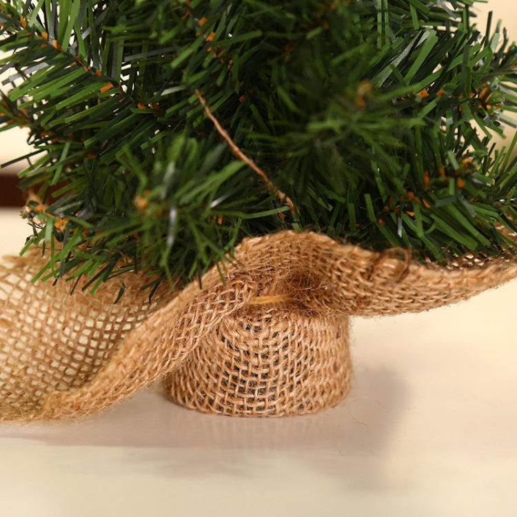 3 PCS Hemp Bottom Mini Christmas Tree Shopping Mall Window Desktop Decoration, ขนาด:, A-S11 20cm, A-S10 30cm