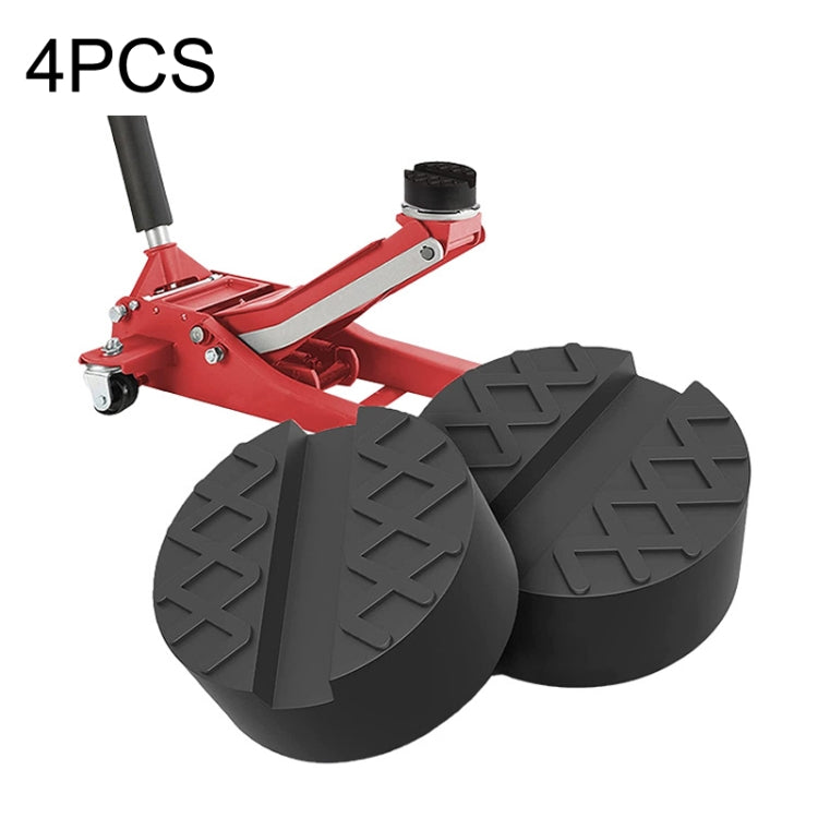 4PCS รถยนต์ Universal Jack Bracket ยางรองรับบล็อก, Rubber Support Block