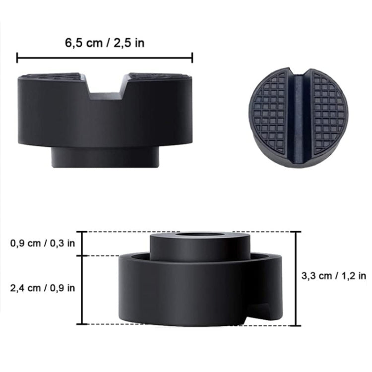 4PCS รถยนต์ Universal Jack Bracket ยางรองรับบล็อก, Rubber Support Block