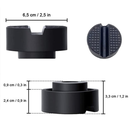 4PCS รถยนต์ Universal Jack Bracket ยางรองรับบล็อก, Rubber Support Block