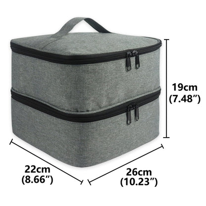 กระเป๋าใส่ยาทาเล็บแบบพกพาลิปสติกออแกไนเซอร์น้ำมันหอมระเหย, Grey