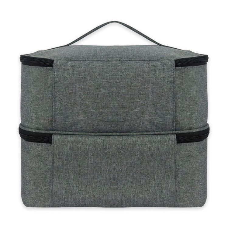 กระเป๋าใส่ยาทาเล็บแบบพกพาลิปสติกออแกไนเซอร์น้ำมันหอมระเหย, Grey