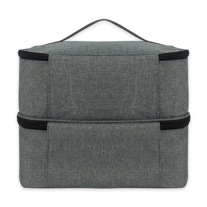 กระเป๋าใส่ยาทาเล็บแบบพกพาลิปสติกออแกไนเซอร์น้ำมันหอมระเหย, Grey