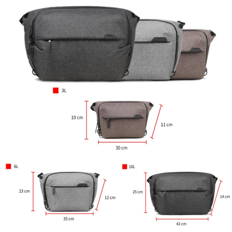 กระเป๋าใส่กล้อง SLR สำหรับถ่ายภาพกันน้ำแบบพกพา, 3L Light Gray