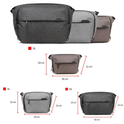 กระเป๋าใส่กล้อง SLR สำหรับถ่ายภาพกันน้ำแบบพกพา, 3L Light Gray