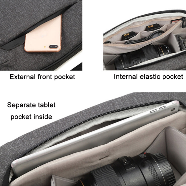 กระเป๋าใส่กล้อง SLR สำหรับถ่ายภาพกันน้ำแบบพกพา, 3L Light Gray