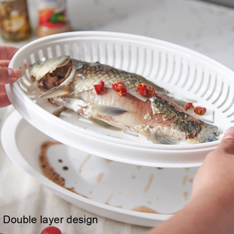 หม้อนึ่งปลาไมโครเวฟพร้อมฝาปิด จานนึ่งปลา, Steamed Fish Plate