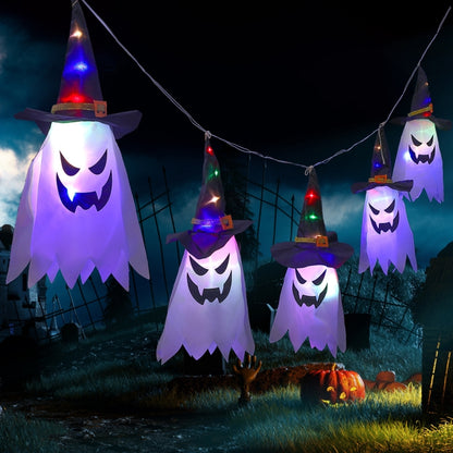 ไฟ LED ฮาโลวีนแขวนไฟตกแต่งเทศกาลผีสไตล์:, Wizard Hat (Warm White), Wizard Hat (Colorful), Skeleton (Warm White), Skeleton (Colorful), Pumpkin (Warm White), Pumpkin (Colorful), Bat (Warm White), Bat (Colorful)