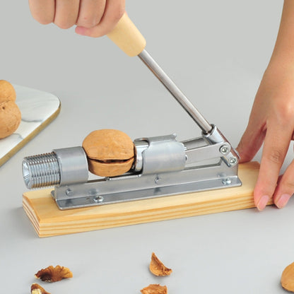 Walnut Clip Home เครื่องมือปอกเปลือกวอลนัท Nut Shell Cracking Plier, Wooden