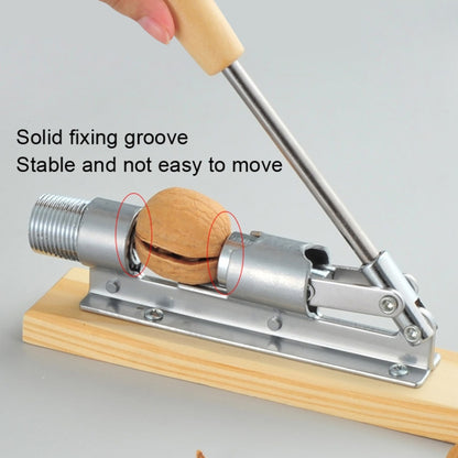 Walnut Clip Home เครื่องมือปอกเปลือกวอลนัท Nut Shell Cracking Plier, Wooden