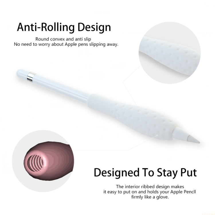 2 PCS 1/2 Gen แท็บเล็ตดินสอสไตลัสเคสซิลิโคนสำหรับ Apple Pencil