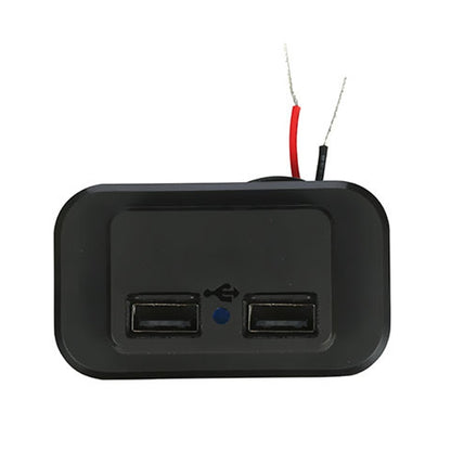 4.8A Automatic Spring Cover RV Bus Modified Dual USB Car Charger 4.8A, 4.8A