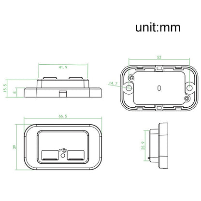 4.8A Automatic Spring Cover RV Bus Modified Dual USB Car Charger 4.8A, 4.8A