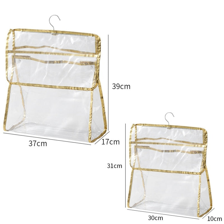 หน้าหลัก กระเป๋าเก็บชุดชั้นในแบบใสติดผนัง, Golden Edge (Small), Golden Edge (Large), Silver Edge (Small)