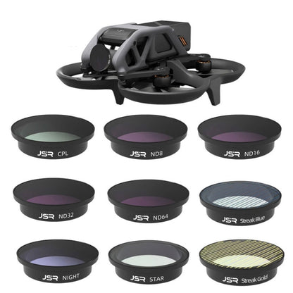 ตัวกรองเลนส์ JSR Drone สำหรับ DJI Avata สไตล์:, MCUV, CPL, ND8, ND16, ND32, ND64, ND8-PL, ND16PL, ND32PL, ND64PL, Anti-light Harm, Star, Brushed Gold, Brushed Blue, CPL+ND8+ND16, 4-in-1 (ND), 4-in-1 (NDPL), 6 In 1, 9 In 1