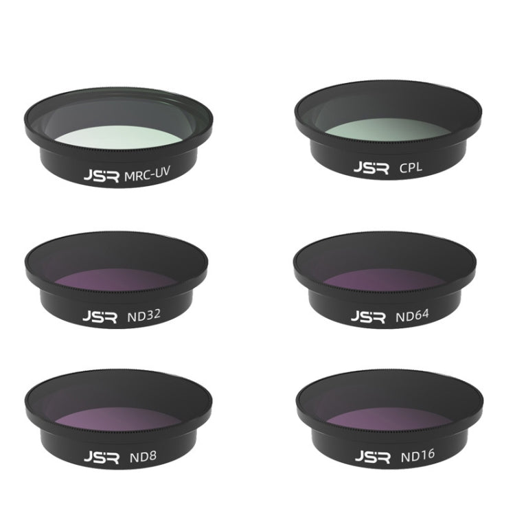 ตัวกรองเลนส์ JSR Drone สำหรับ DJI Avata สไตล์:, MCUV, CPL, ND8, ND16, ND32, ND64, ND8-PL, ND16PL, ND32PL, ND64PL, Anti-light Harm, Star, Brushed Gold, Brushed Blue, CPL+ND8+ND16, 4-in-1 (ND), 4-in-1 (NDPL), 6 In 1, 9 In 1