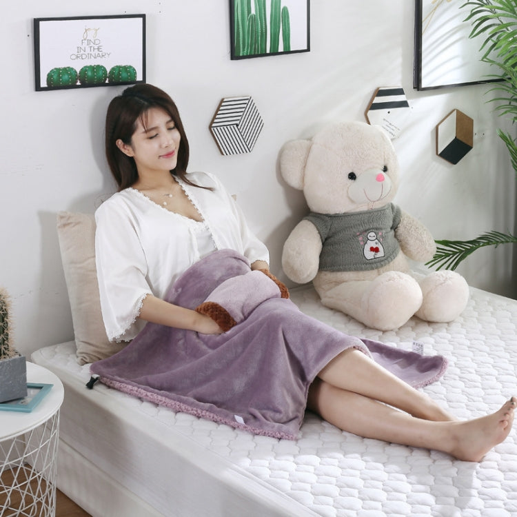 ผ้าห่มไฟฟ้า USB 5V อเนกประสงค์มืออุ่นเข่า Pad ผ้าห่มขนแกะ Farai, Style 2 (Camel)