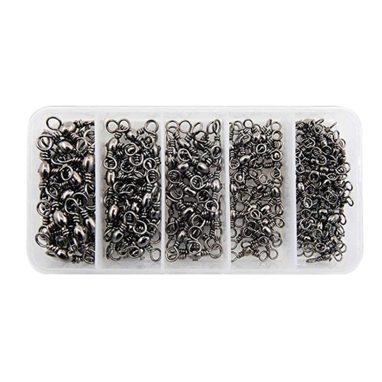 115 ชิ้น / กล่องรูปขวดสามง่ามหมุนแหวนตัวละครตกปลาสแตนเลส, 115 PCS / Box