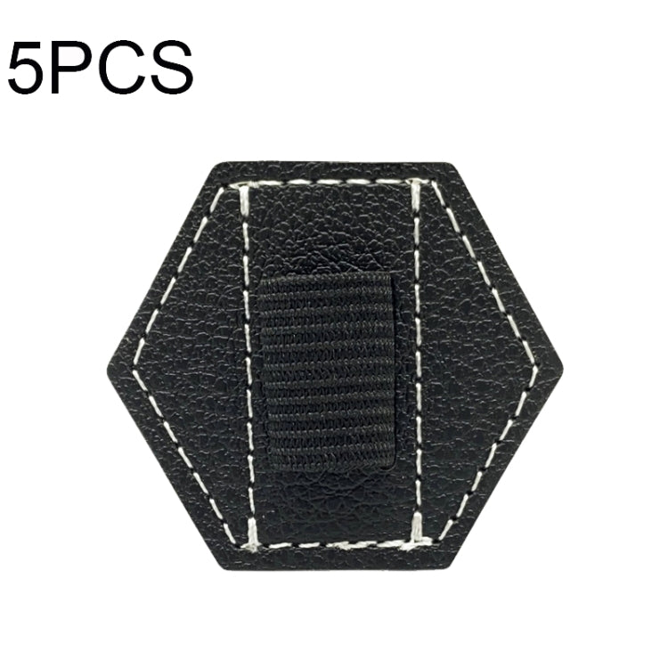 5 PCS Capacitive Pen Bag Self Adhesive Pen Holder PU Pen Clip, สไตล์:, Hexagonal Black, Hexagonal Blue, Hexagonal Orange, Hexagonal Red, Hexagonal Brown, Hexagon Double Black, Rectangular Double Black, Round