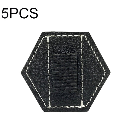 5 PCS Capacitive Pen Bag Self Adhesive Pen Holder PU Pen Clip, สไตล์:, Hexagonal Black, Hexagonal Blue, Hexagonal Orange, Hexagonal Red, Hexagonal Brown, Hexagon Double Black, Rectangular Double Black, Round