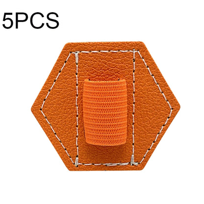 5 PCS Capacitive Pen Bag Self Adhesive Pen Holder PU Pen Clip, สไตล์:, Hexagonal Black, Hexagonal Blue, Hexagonal Orange, Hexagonal Red, Hexagonal Brown, Hexagon Double Black, Rectangular Double Black, Round