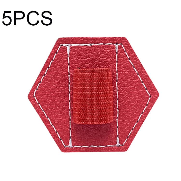 5 PCS Capacitive Pen Bag Self Adhesive Pen Holder PU Pen Clip, สไตล์:, Hexagonal Black, Hexagonal Blue, Hexagonal Orange, Hexagonal Red, Hexagonal Brown, Hexagon Double Black, Rectangular Double Black, Round