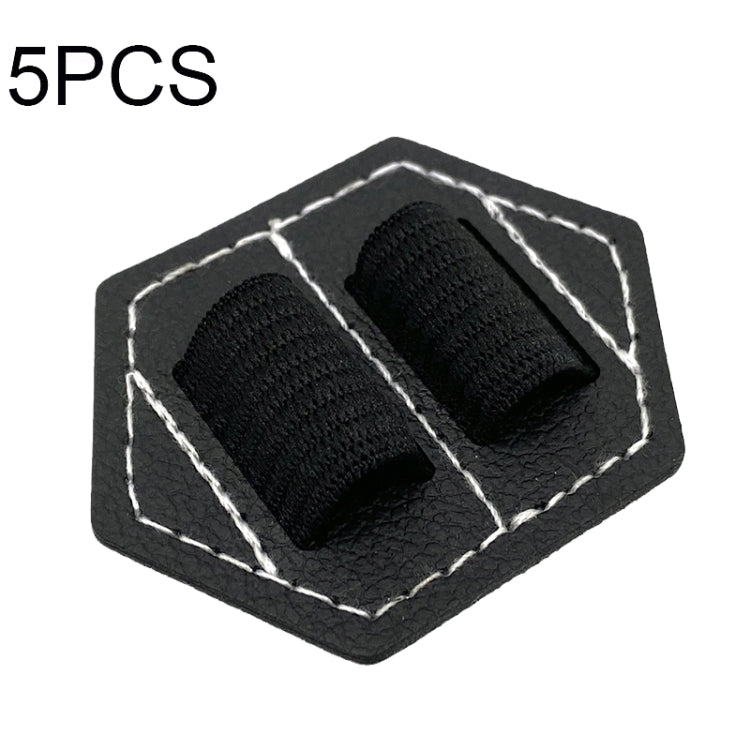 5 PCS Capacitive Pen Bag Self Adhesive Pen Holder PU Pen Clip, สไตล์:, Hexagonal Black, Hexagonal Blue, Hexagonal Orange, Hexagonal Red, Hexagonal Brown, Hexagon Double Black, Rectangular Double Black, Round