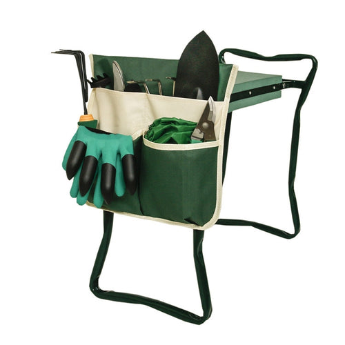 MTP-635 ถุงเก็บเครื่องมือรถเข็นม้านั่งทำสวน, MTP-635 Green Beige Stitching