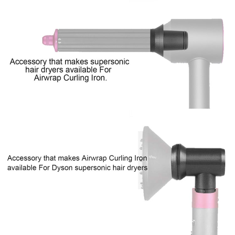 สำหรับอุปกรณ์ดัดผมไดร์เป่าผม Dyson, Hair Dryer Adapter, 1pair Long Barrels Rose Red, 1pair Long Barrels +2 Adapters Rose Red, 1pair Long Barrels +1 Adapter  Rose Red, Hair Curling Adapter