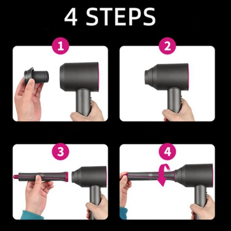 สำหรับอุปกรณ์ดัดผมไดร์เป่าผม Dyson, Hair Dryer Adapter, 1pair Long Barrels Rose Red, 1pair Long Barrels +2 Adapters Rose Red, 1pair Long Barrels +1 Adapter  Rose Red, Hair Curling Adapter