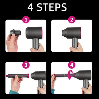 สำหรับอุปกรณ์ดัดผมไดร์เป่าผม Dyson, Hair Dryer Adapter, 1pair Long Barrels Rose Red, 1pair Long Barrels +2 Adapters Rose Red, 1pair Long Barrels +1 Adapter  Rose Red, Hair Curling Adapter