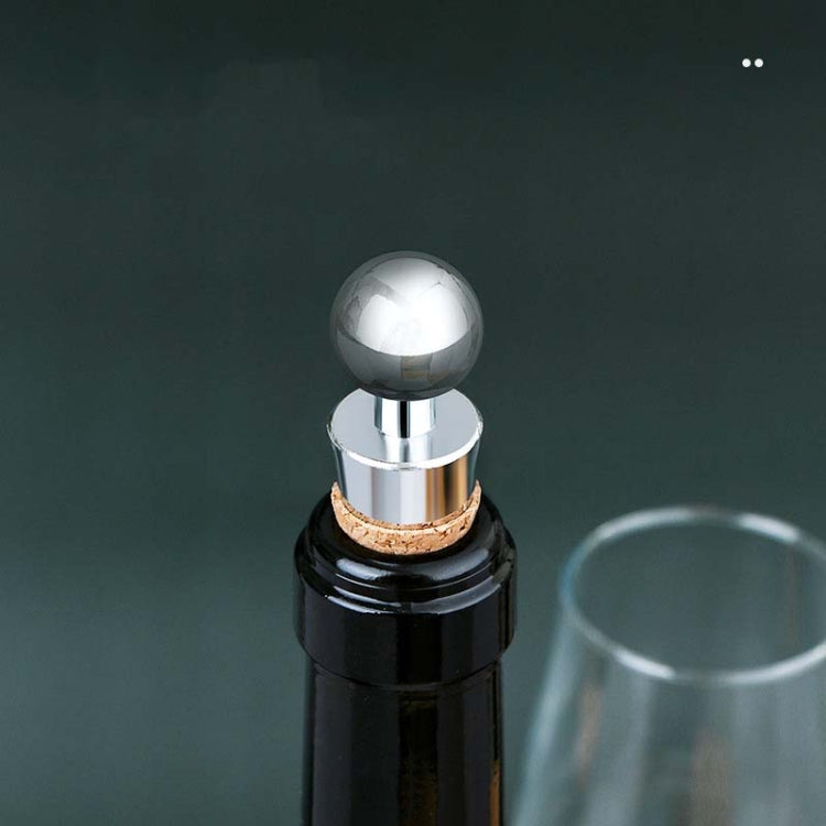 จุกโลหะ 2 ชิ้นจุกไวน์แดงจุกไวน์ไม้สังเคราะห์, Metal Cork Wine Corks