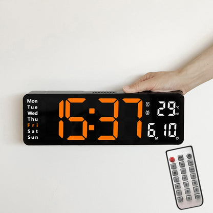 6629 13 นิ้วมัลติฟังก์ชั่นห้องนั่งเล่น LED นาฬิกาแขวนหน้าจอขนาดใหญ่, 13 Inch Black Shell Orange Light, 13 Inch Black Shell Green Light, 13 Inch Black Shell Red Light, 13 Inch White Shell Orange Light, 13 Inch White Shell Green Light                    ...