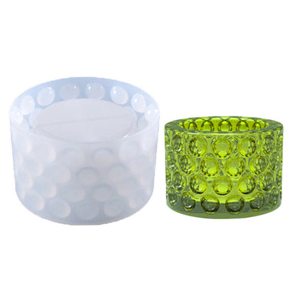 DIY Polka Dot Storage Box แม่พิมพ์ซิลิโคนที่เขี่ยบุหรี่คริสตัล, DJ-117