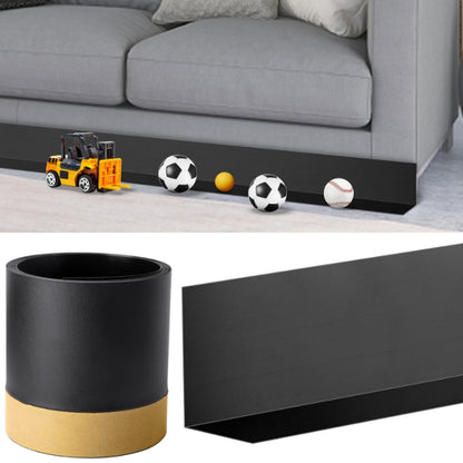 PVC Baffle สายรัดของเล่นใต้เตียง, สีดำ, โปร่งใส