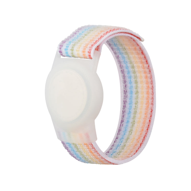เด็กผู้ใหญ่สายรัดสายรัดข้อมือไนลอน เคส สำหรับ AirTag Tracker, 220mm, 170mm
